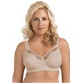Plus Size Women's Fully®Cotton Soft Cup Lace Bra by Exquisite Form in Damask (Size 42 DD)
