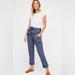 Free People Pants & Jumpsuits | Free People Pants Blue And White Belted Striped Cotton Ankle Pants Size 2 | Color: Blue/White | Size: 2