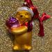 Disney Holiday | European Style Glass Winnie The Pooh Ornament | Color: Purple/Yellow | Size: Os