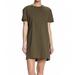 Madewell Dresses | Madewell Size S Womens Crew Neck Short Sleeve Olive Green Tee Dress M2242 | Color: Green/Yellow | Size: S