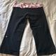 Lululemon Athletica Other | I Am Selling These Wide Legged Lululemon Yoga Pants. They Are A Size 6. | Color: Black/Pink | Size: Size 6