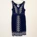 Anthropologie Dresses | Anthropologie Edme & Esylite Camilla Navy Embroidered Dress | Color: Blue/White | Size: S