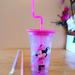 Disney Other | *You're A Star* Disney Minnie Mouse Cup Plus 2 New Straws | Color: Pink | Size: Osg
