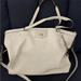 Michael Kors Bags | Michael Kors Channing White Leather Shoulder Tote | Color: White | Size: Large
