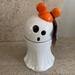 Disney Accents | Disney Mickey Mouse Ghost Ceramic Candle | Color: Orange/White | Size: About 8 1/2”