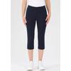Caprihose STEHMANN "Ina", Damen, Gr. 46, N-Gr, blau (marine), Web, Obermaterial: 72% Viskose, 25% Polyamid, 3% Elasthan, casual, 3/4-Länge, Hosen, in Größen 32 bis 52