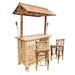 RAM Outdoor Decor Bar Set w/ Bamboo Outer Material Wood in Brown | 90 H x 60 W x 24 D in | Wayfair TBAR60-SET