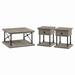 Bush Furniture Coliseum Square Coffee Table with Designer End Tables Driftwood Gray - Bush Furniture CSM006DG