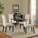 Confer Dining Side Chair by Modway Wood/Upholstered/Fabric in Black | 39.5 H x 19 W x 24 D in | Wayfair EEI-3326-BEI