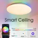 Plafonnier LED RGB Intelligent à Intensité Réglable Télécommande par Téléphone Fonction Vocale