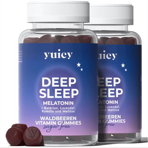 yuicy® Deep Sleep – Melatonin Einschlaf-Gummies 120 St Fruchtgummi