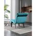 Vintage style Velvet Accent Living Room Chair, Polyester Padded Seat Leisure Chair Ergonomic Bending Chair