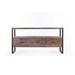 60 inch Reclaimed wood Media TV Console table with 3 Drarwer, Open Shelf