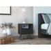 Modern Minimalist Style Nightstand with 1 Open Compartment and 1 Drawer, 4 Legs, Suitable for Bedroom Living Room