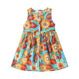 Toddler Baby Girls Dresses Short Sleeveless Floral Summer Beach Dress Casual Clothes Sleeveless Skirt Sundress Child Sundress Streetwear Kids Dailywear Outwear