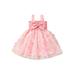 Coduop Toddler Baby Girls Butterfly Chiffon Ruched Mesh Tulle Princess A-line Dress for Beach Party