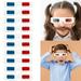 aiyuq.u paper 3d stereoscopic glasses red and blue 3d paper frame stereoscopic glasses 3d cinema glasses diy