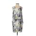 Bar III Casual Dress - Sheath: White Print Dresses - Women's Size Small