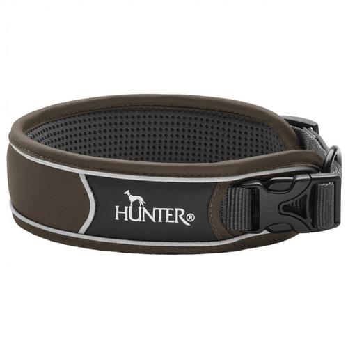 Hunter – Collar Divo – Hundehalsband Gr Halsumfang 45 – 55 cm – Breite 4,5 cm braun/grau