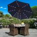 ABCCANOPY 7.5FT Outdoor Patio Solar Umbrella with 32LED Lights