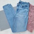 American Eagle Outfitters Jeans | Aeo American Eagle Hi Rise Jegging Light Wash Skinny Jeans 8 Blue Regular | Color: Blue | Size: 8