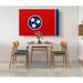Latitude Run® Tennessee State Flag USA Flags - Wrapped Canvas Photograph Canvas in Blue/Red | 20 H x 30 W x 1 D in | Wayfair