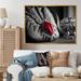 Latitude Run® Vintage Glam Accessories in Red & Black VII - Print on Canvas Metal in Black/Gray/Red | 24 H x 32 W x 1 D in | Wayfair