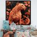 Latitude Run® Cheetah Cat In Terracotta Color Tones - Animals Cheetah Canvas Wall Art Canvas in Black/Brown | 30 H x 30 W x 1 D in | Wayfair