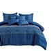 Union Rustic Keicha Microfiber 7 Piece Comforter Set Microfiber in Blue | King Comforter + 6 Additional Pieces | Wayfair