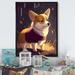 Red Barrel Studio® Cute Little Corgi Dog - Print on Canvas Metal in Brown/White | 32 H x 16 W x 1 D in | Wayfair A230C94B724746C1804E9A8A5F8F496A