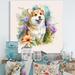 Red Barrel Studio® Cute Little Corgi Dog - Print on Canvas in White | 36 H x 36 W x 1.5 D in | Wayfair CBB80BF83E774211843812FFF907957B