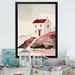 Red Barrel Studio® White House w/ Red Roof by the Waterside - Print on Canvas in Red/White | 20 H x 12 W x 1 D in | Wayfair