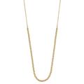 14K Yellow Gold Diamond-Cut Bead Necklace | 17 Inch