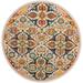 "Nourison Ivory Multicolor Allur Area Rug 5'3"" x round - Nourison 99446178633"