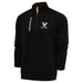 Men's Antigua Black Vanderbilt Commodores Cross Country Generation Quarter-Zip Pullover Top