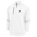 Men's Antigua White Vanderbilt Commodores Lacrosse Generation Quarter-Zip Pullover Top