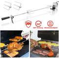 Vingo - Grillspieß Set Elektrischer Drehspieß für Gasgrill Rotisserie Grill mit 2x Fleischnadeln