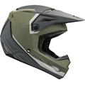 Fly Racing Kinetic Vision Casco Motocross, grigio-verde, dimensione M