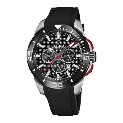 Festina - Herren uhr Festina Chrono Bike schwarz - edelstahl und silikon Herrenuhren 1 ct