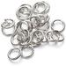 4mm/5mm/6mm/7mm/8mm/10mm/12mm/16mm Metal Split Antique Brass/Gunmetal/Silver Metal Jump Rings for DIY Craft 150g/pack (Golden 6mm)