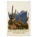 Saguaro National Park Rincon Peak Birch Wood Wall Sign (6x9 Rustic Home Decor Ready to Hang Art)