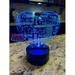 Mother s Day Engraved Clear Acrylic 3D LED Night Light with Base and Remote