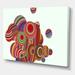 DESIGN ART Designart 3D Illustration Of Multicolored Spheres III Modern Canvas Wall Art Print 20 In. wide X 12 In. high