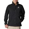 Men's Columbia Black Atlanta Braves Ascender II Full-Zip Jacket