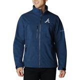 Men's Columbia Navy Atlanta Braves Ascender II Full-Zip Jacket