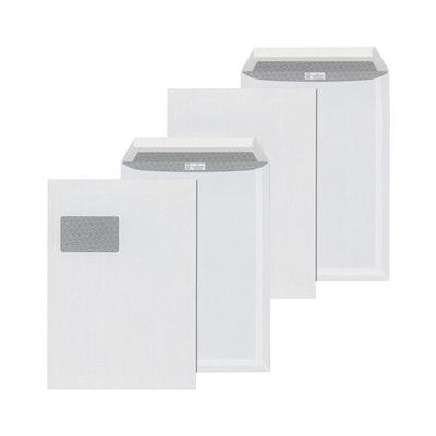 ÖKI 250er-Pack Versandtaschen DIN C4 mit Fenster weiß weiß, 22.9x32.4 cm