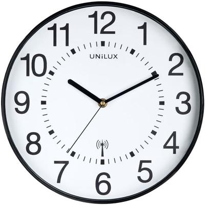 unilux Funkwanduhr »Maxi Wave« Ø 37,5 cm schwarz
