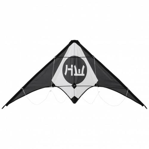 „HIDETOSHI WAKASHIMA „“Inuwahi““ Stunt Kite Lenkdrachen schwarz/weiß“