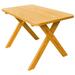 Kunkle Holdings LLC Pine 4 Cross-Leg Picnic Table Natural Stain