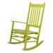 Shine Company Traditional Hardwood Indoor/Outdoor Patio Porch Rocker in Green